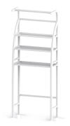 HOME USE ραφιέρα μπάνιου HUH-0222 με 3 ράφια μεταλλική 65x25x175cm λευκή