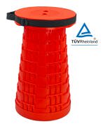 POWERTECH πτυσσόμενο καρεκλάκι HUH-0233 αντοχή έως 250kg 25.5x45cm κόκκινο