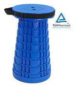 POWERTECH πτυσσόμενο καρεκλάκι HUH-0234 αντοχή έως 250kg 25.5x45cm μπλε