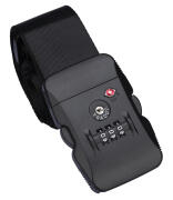 HOME USE ιμάντας βαλίτσας HUH-0245 με λουκέτο συνδυασμού TSA ρυθμιζόμενος 2m μαύρος