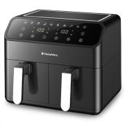 HomeVero Φριτέζα Αέρος με Διπλό Αποσπώμενο Κάδο 8lt HV-AF8DD Μαύρη