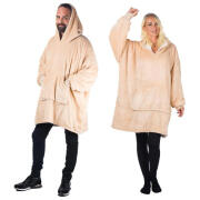 HomeVero Comfort Blanket Βελούδινη Oversized Μπλούζα – Κουβέρτα HV-CB-B Μπέζ