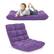 Costway Πτυσσόμενη Πολυθρόνα Δαπέδου με Ρυθμιζόμενη Πλάτη σε 14 Θέσεις HV10355VT