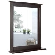 COSTWAY Καθρέφτης Μπάνιου 68,5 x 57 x 12 cm  με Ορθογώνιο Σχήμα Χρώματος Καφέ HW61553CF
