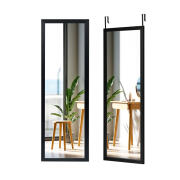 Costway Ολόσωμος Ξύλινος Καθρέπτης Τοίχου 120 x 37 cm Costway HW66332BK