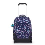 Kipling Σακίδιο Πλάτης Trolley για Laptop 15" Sari Butterfly Fun
