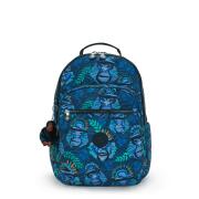 Kipling Σακίδιο Πλάτης για Laptop 15'' Seoul Blue Monkey Fun