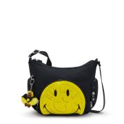 Kipling Smiley Τσαντάκι Ώμου Gabb S Fun Pocker Yellow Fun Black
