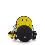 Kipling Smiley Τσαντάκι Ώμου Cap Bag Yellow Fun Black