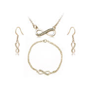 Timothy Stone Σετ Κοσμήματα 4 τμχ Χρώματος Χρυσό με Κρύσταλλα Swarovski® Jaune