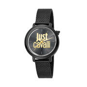 Just Cavalli Γυναικείο Ρολόι Χρώματος Μαύρο με Μπρασελέ από Ανοξείδωτο Ατσάλι JC1L007M0085
