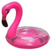 Φουσκωτό θαλάσσης φλαμίνγκο με γκλίτερ 120x100 cm