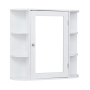 Costway Καθρέπτης Μπάνιου με Ντουλάπι 65 x 17 x 63 cm JV10446WH