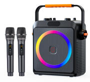 JYX T19-T Φορητό Ηχείο με 2 Μικρόφωνα 18W 3000mah LED Μαύρο