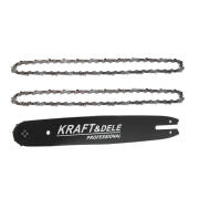 Kraft&Dele Σετ Λάμα Αλυσοπρίονου και 2 Αλυσίδες 35 cm 14"/ 50 / 3/8" / 1.3 mm KD-10150