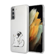 Karl Lagerfeld “Choupette Fun” Hard Case Θήκη προστασίας από σιλικόνη – Samsung Galaxy S21 Plus G996 (Διάφανη)