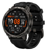 KOSPET smartwatch TANK T4C heart rate 1.5" AMOLED GPS 5 ATM & IP69K με φακό μαύρο
