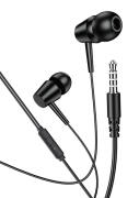 KAKUSIGA earphones με μικρόφωνο KSC-1303 3.5mm σύνδεση 10mm 1.1m μαύρα