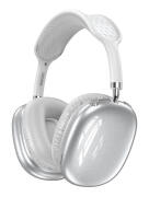 KAKUSIGA headphones KSC-1466 ασύρματα & ενσύρματα micro SD 40mm 400mAh ασημί
