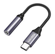 KAKUSIGA αντάπτορας USB-C σε 3.5mm KSC-428 γκρι