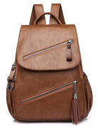 Γυναικεία τσάντα πλάτης LBAG-0004 καφέ