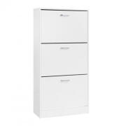 Ξύλινη Παπουτσοθήκη 60 x 24 x 120 cm Χρώματος Λευκό VASAGLE LBC03WT