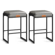 Σετ 2 Σκαμπό VASAGLE EKHO, 66cm, Δερματίνη, Μοντέρνα, Κουζίνα/Μπαρ&nbsp