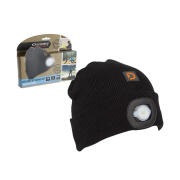 Discovery Adventures Παιδικός Σκούφος με Ενσωματωμένο Φακό LED  Χρώματος Μαύρο Black LEDKidsBeanie- Black