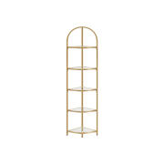 VASAGLE 5 Επιπέδων Γωνιακή Ραφιέρα, Χρυσή  28 x 28 x 158 cm VASAGLE LGT810A01