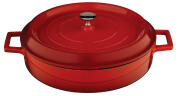Lava Πλακερό από Μαντέμι 28cm 3.5lt LVYST28K2 Κόκκινο