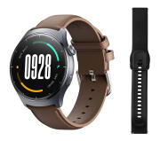 Mibro Lite 3 45mm Smartwatch με Παλμογράφο 1.3" AMOLED 2 ATM Γκρι Καφέ