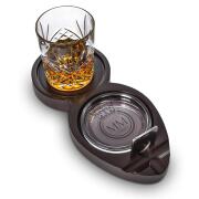 Whiskey & Cigar Tray – Ξύλινος Δίσκος για Ουίσκι & Πούρο