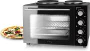 Emerio Ηλεκτρικό Φουρνάκι 32lt με 2 Εστίες 3200W Μαύρο MO-125236