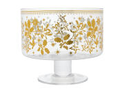 Maxwell &Williams Μπολ 20cm με Πόδι Χρυσό/ Ασημί Γυάλινο White Christmas  -Σε Συσκευασία Δώρου