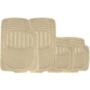 Simply Πατάκια αυτοκινήτου πολυτελείας Excalibur Μπεζ Μοκέτα-PVC Σετ 4τμχ