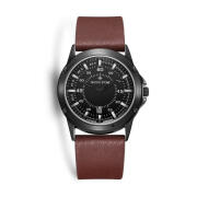 Timothy Stone Ανδρικό Ρολόι με Καφέ Δερμάτινο Λουράκι N-014-BKBR