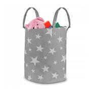 Υφασμάτινο Καλάθι Αποθήκευσης Παιχνιδιών 35 x 60 cm Nukido NK-402-Grey