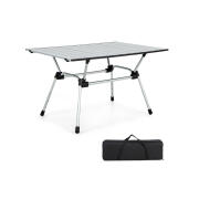 Costway Πτυσσόμενο Τραπέζι Κάμπινγκ Αλουμινίου 90x60.5x42.5-52cm NP11146SL Ασημί