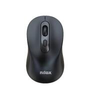 Nilox NXMDW101 Dual (Wireless and Bluetooth) Rechargable Mouse 1600 DPI, Black