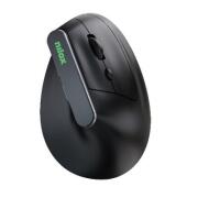 Nilox NXMOEVR01B  Ergonomic Vertical Wireless Rechargable Mouse 1600 DPI 6 Buttons, Silent,  Black