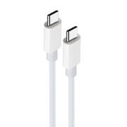 Maxlife USB 2.0 Cable USB-C male - USB-C male 100W Λευκό 2m