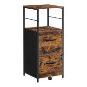 Μεταλλικό Έπιπλο Γραφείου με 2 Συρτάρια και 1 Ράφι 41 x 40.2 x 107.9 cm VASAGLE OFC045B01