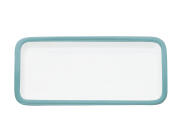 Maxwell & Williams Πιατέλα Ορθογώνια Παραλληλόγραμμη Γαλάζιο Περίγραμμα Πορσελάνη 20x11cm Colour Basics