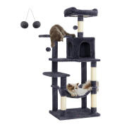 Δέντρο Γάτας - Ονυχοδρόμιο 55 x 45 x 143 cm Χρώματος Σκούρο Γκρι PCT161G01 Feandrea