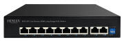 HIMAX PoE switch PS1802E-L 8x Ethernet PoE & 2x Ethernet θύρες έως 100Mbps