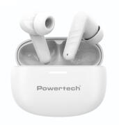 POWERTECH earphones με θήκη φόρτισης PT-1432 True Wireless 35/300mAh λευκά