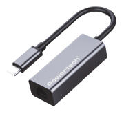 POWERTECH αντάπτορας δικτύου PT-1455 USB-C 1000Mbps Ethernet γκρι