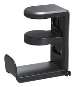 POWERTECH βάση ακουστικών γραφείου PT-1495 περιστρεφόμενη μαύρη