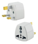 POWERTECH αντάπτορας ρεύματος PT-1545 UK/Universal ατσάλι λευκός
