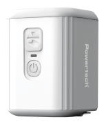 POWERTECH μίνι τρόμπα PT-1553 με φακό 5W επαναφορτιζόμενη λευκή